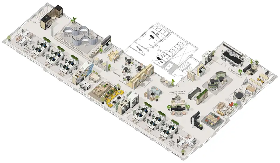 Office design layout