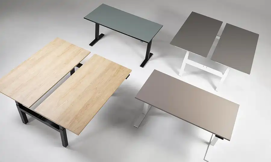 Contemporary finishes on different office desks