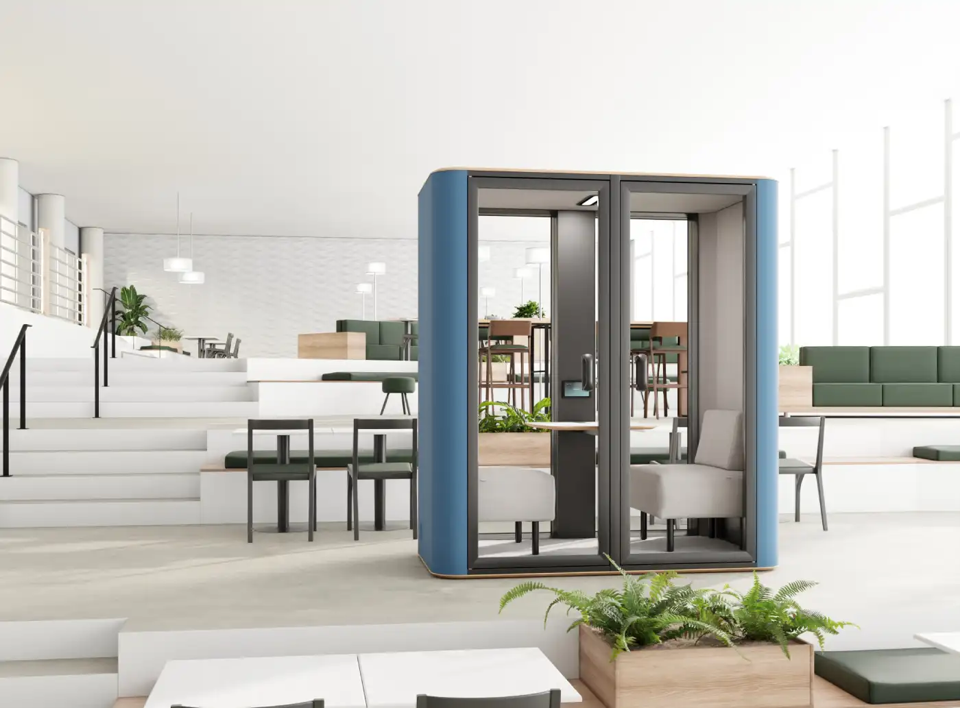 Bubliing premium office pods — coming to the showroom May 2026