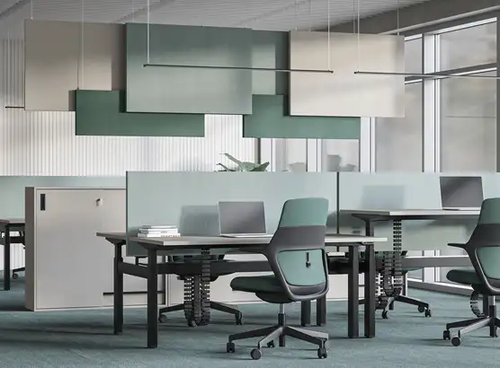 Upholstered acoustic baffles