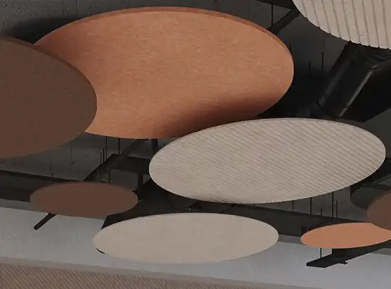 Acoustic canopies and rafts