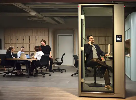 Office phone booths for private calls