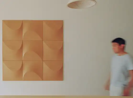 3D acoustic wall panels