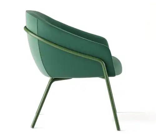 Paloma chair with 4-legged exposed frame