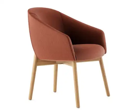 Paloma oak 4-legged chair