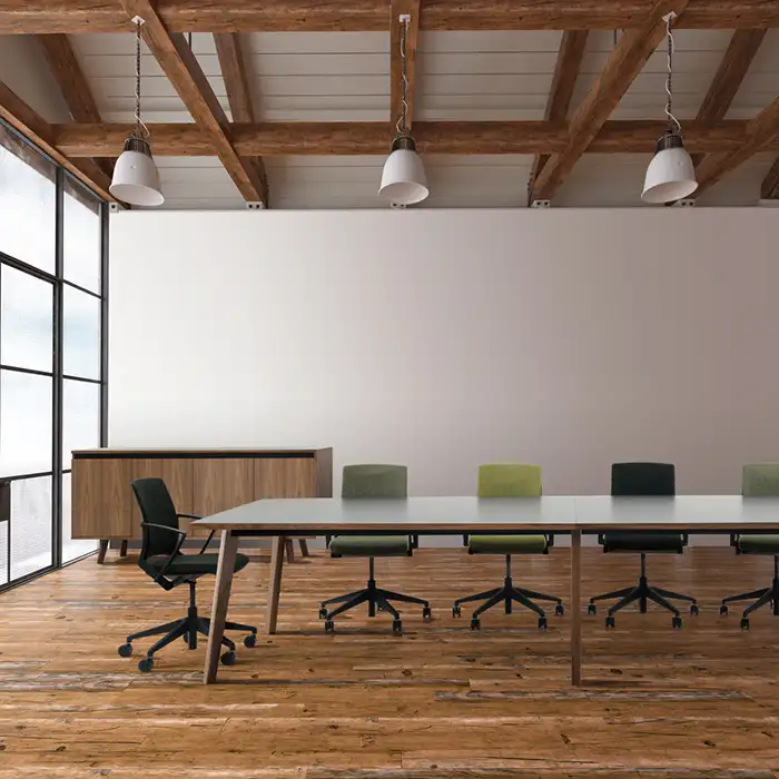 Martin Meeting Bench and side credenza