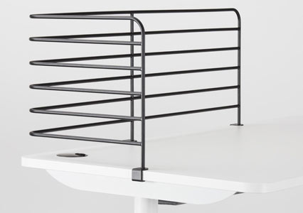 Desktop accessory wire frame