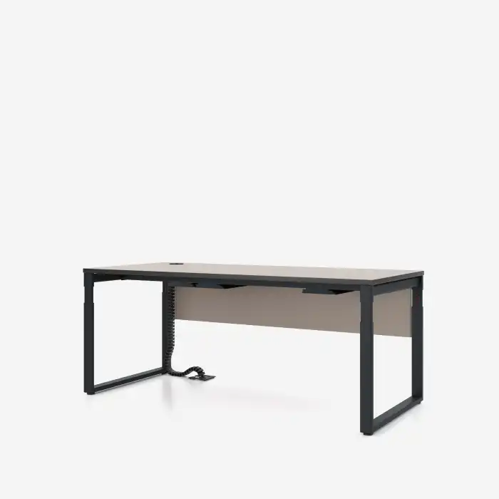 SQart height-adjustable desk with modesty panel