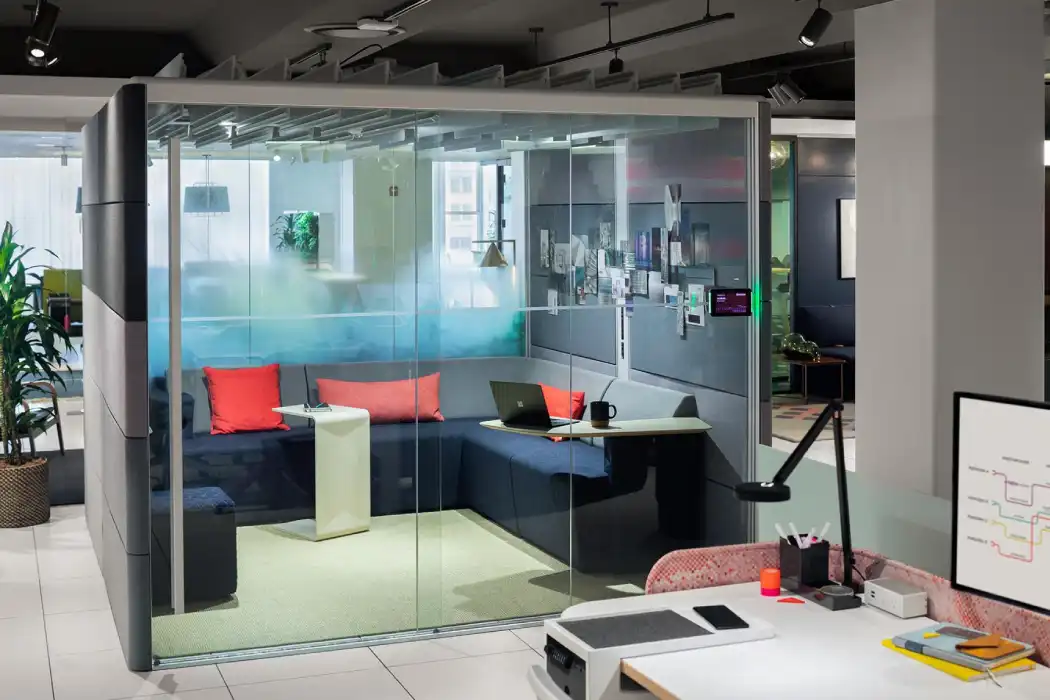 Air-25 office pod Office pod with L-shape sofa
