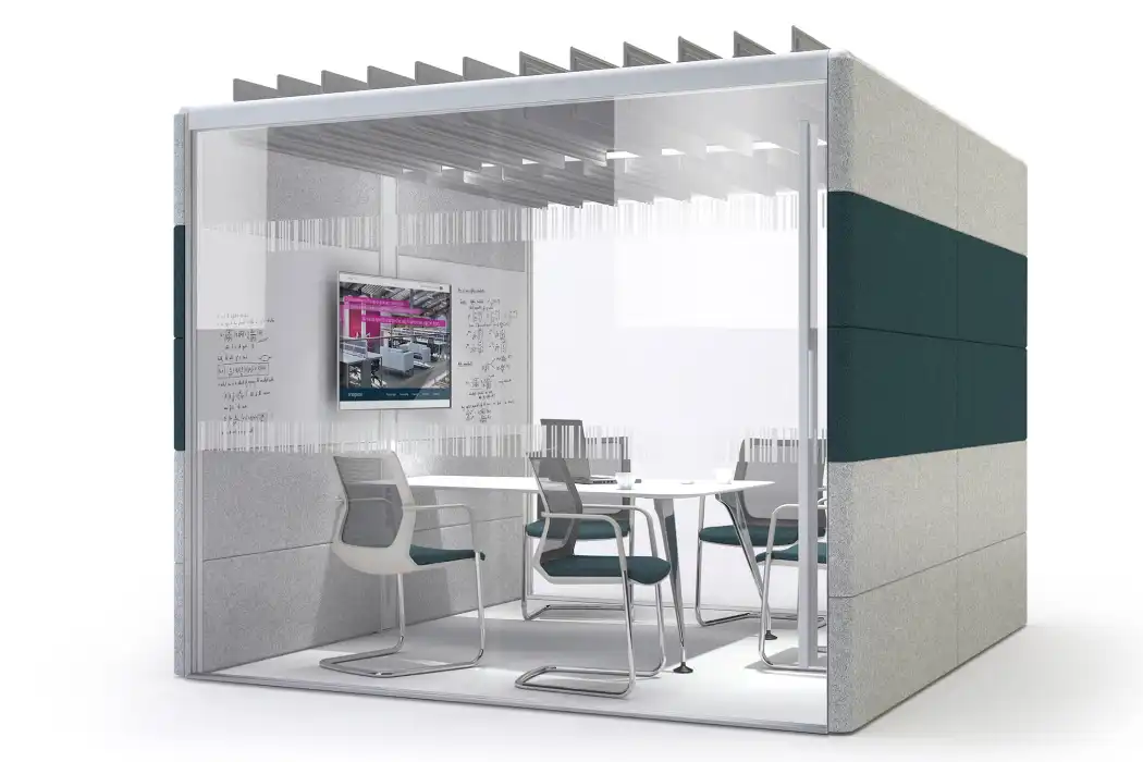 Air-25 office pod Office meeting pod with table & TV screen