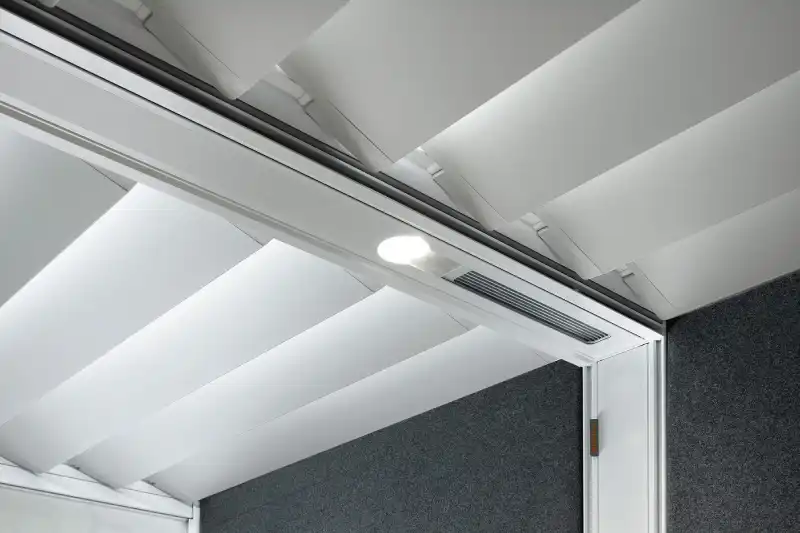 Air3 acoustic pod roof slats mid-rotation