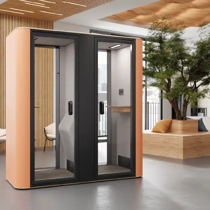 Bubliing twin office phone booths