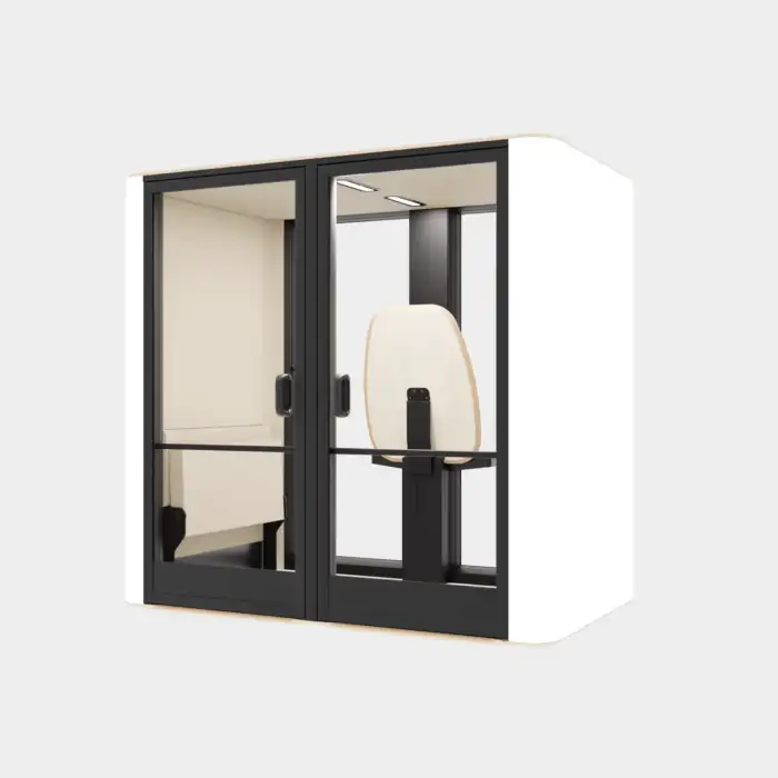 Bubliing acccessible pod with folding table