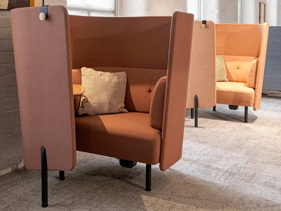 Inside the Diggs office booth