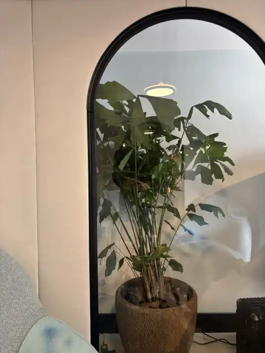 Eve office pod arched window