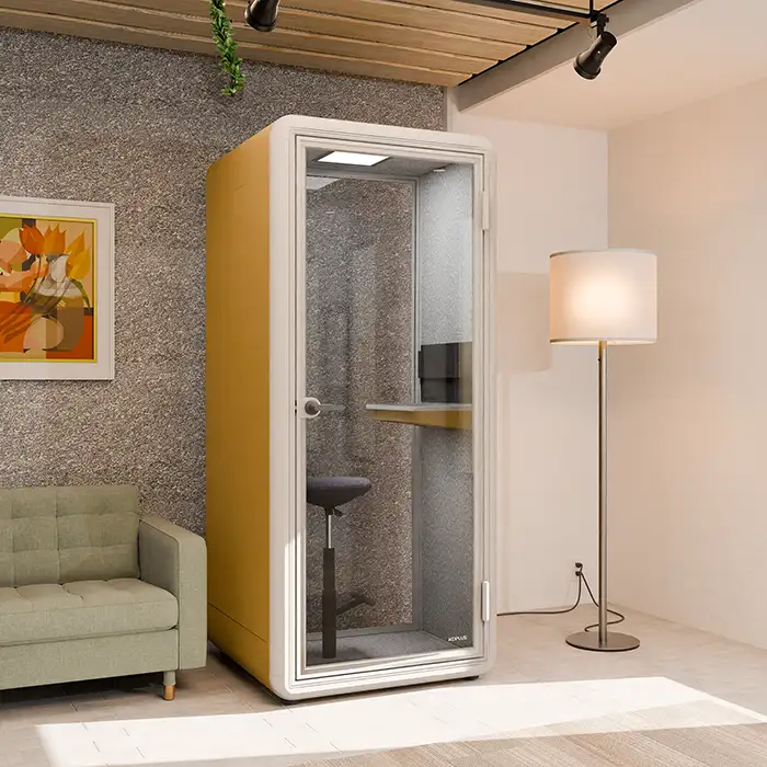 Kolo Solo Phone Booth in bespoke yellow