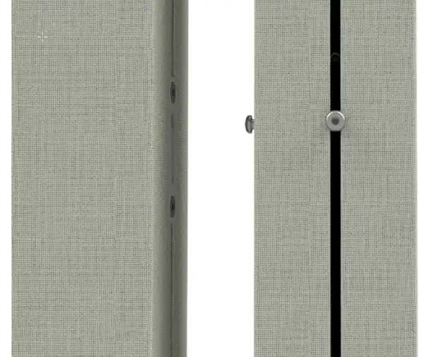 Linking mechanism for acoustic partition