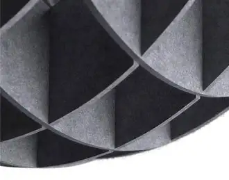 Acoustic suspended cloud baffle