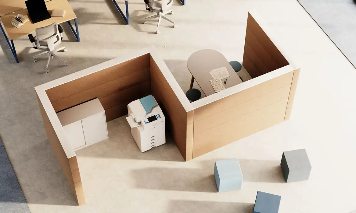 Sand Wall S-shaped Acoustic Partition 