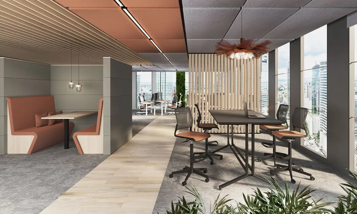 Sand Wall acoustic office booth