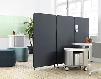 Softline acoustic floorstanding divider