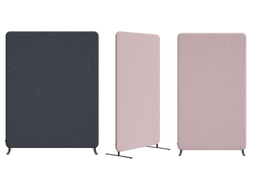 Softline office screens with radius edges