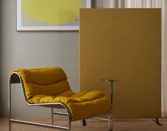 Contemporary floor standing office screen