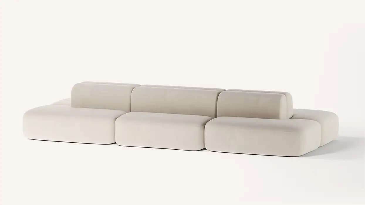Beau rectangular island seating