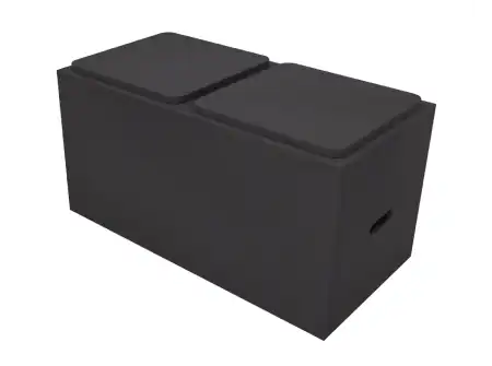Individual modular block seat close up