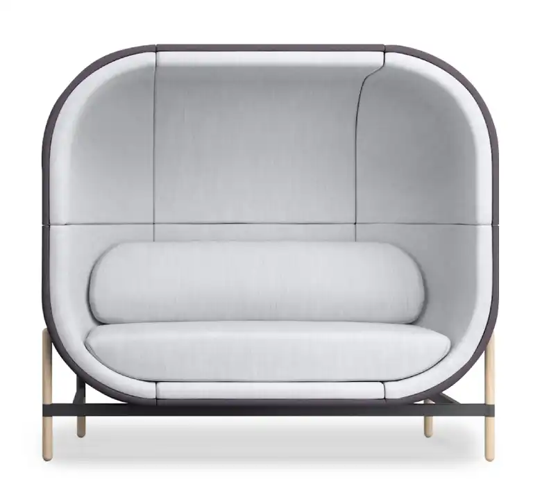 Capsule acoustic 2-seater high-back sofa