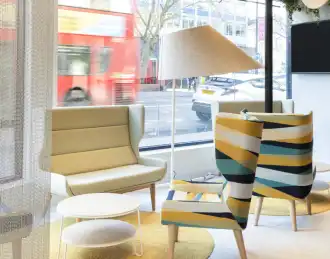 High back wing sofas and armchairs