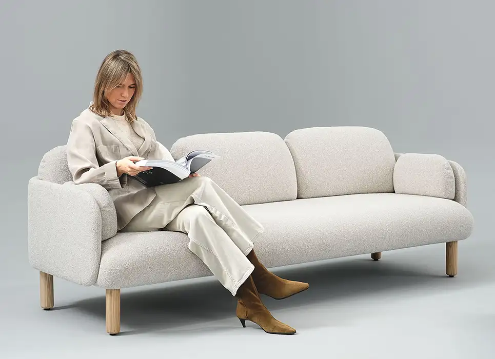 Myami 3 seat sofa in Dream fabric