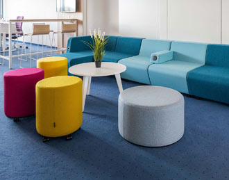 Soft Rock sofa in meeting space