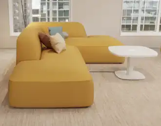 L-shaped modular office sofa