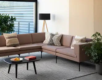 Vale L shape reception sofa