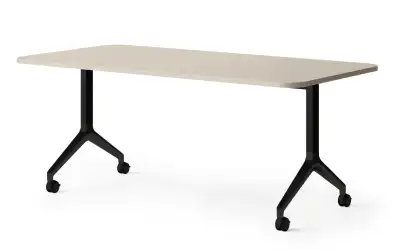 Deploy folding mobile conference table