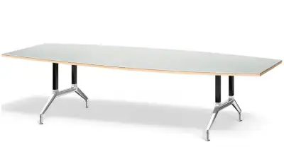 Double I-frame leg meeting table