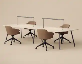 Jasper work bench table with library task light