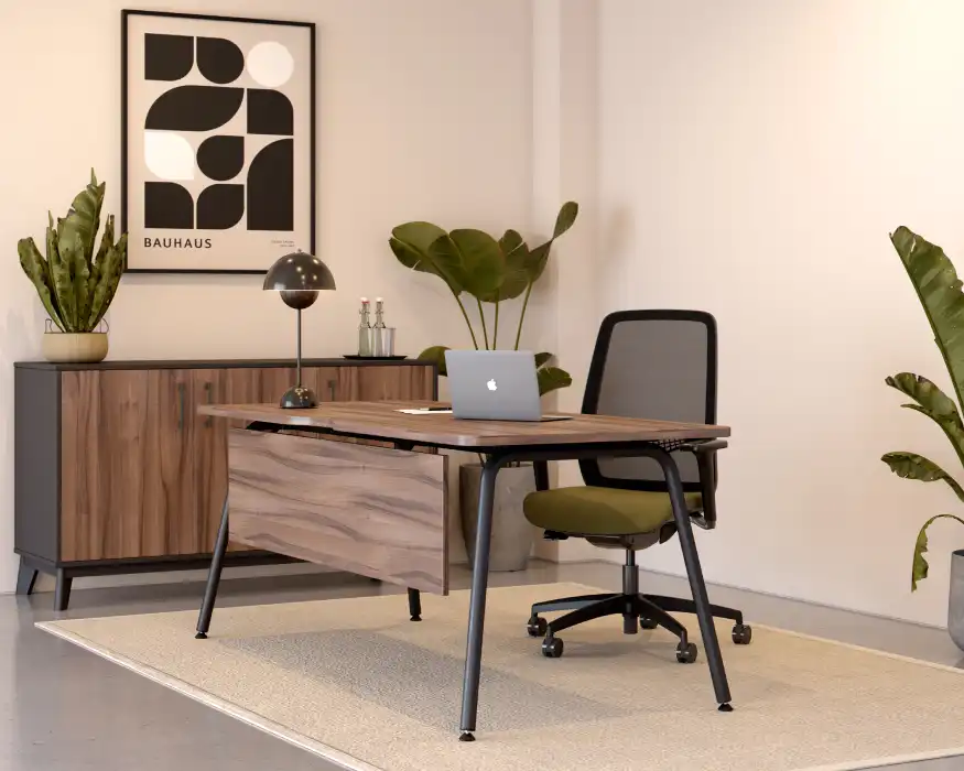 Jasper desk in walnut