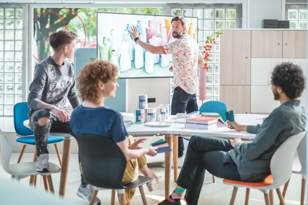 Flow organic shaped meeting table