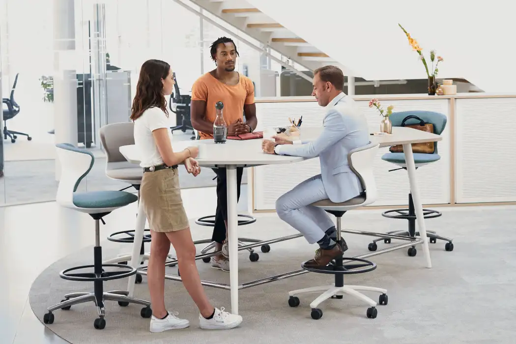 Flow organic shaped meeting table