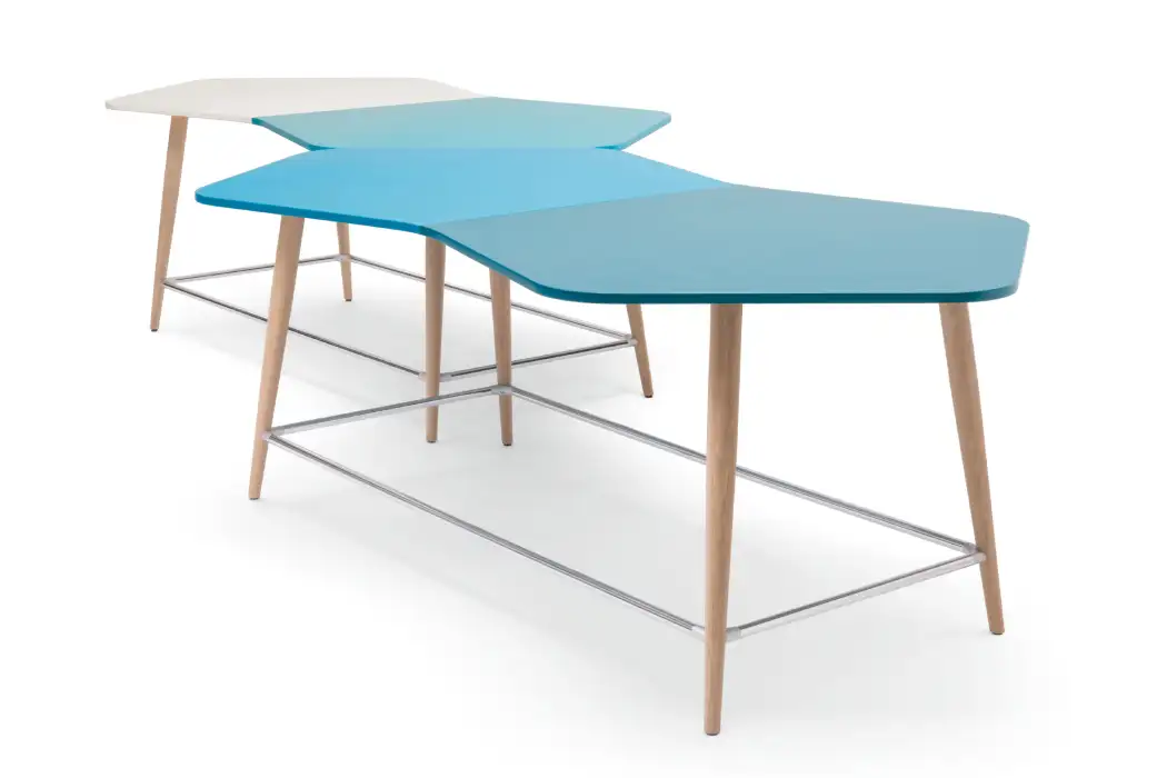 Flow organic shaped meeting table