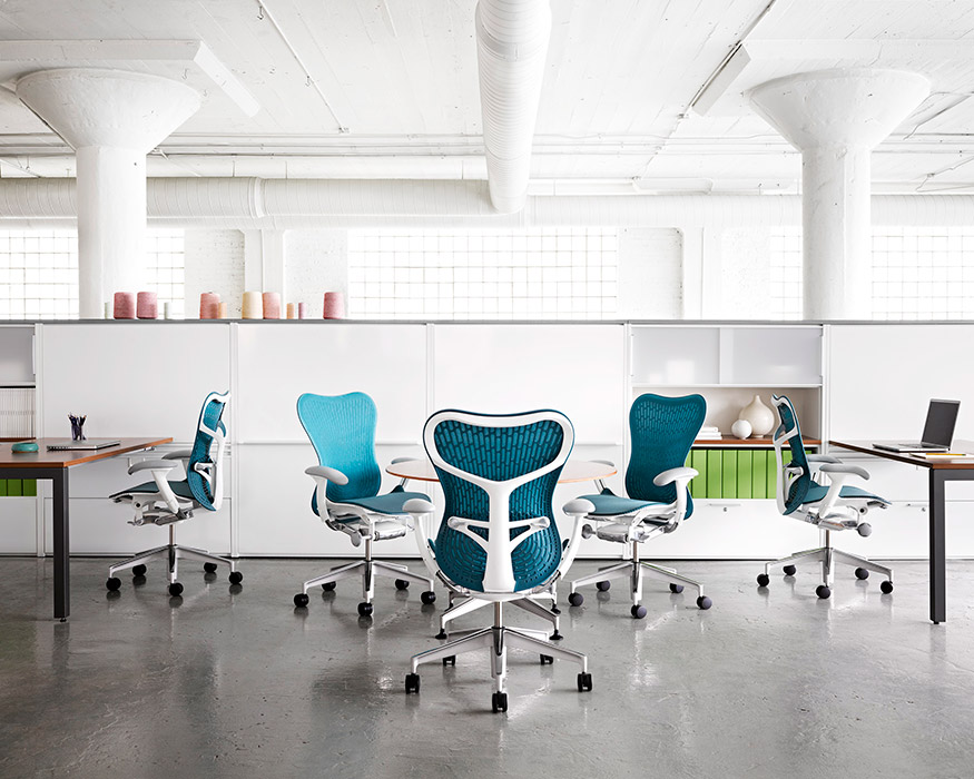 Mirra 2 chairs in office.