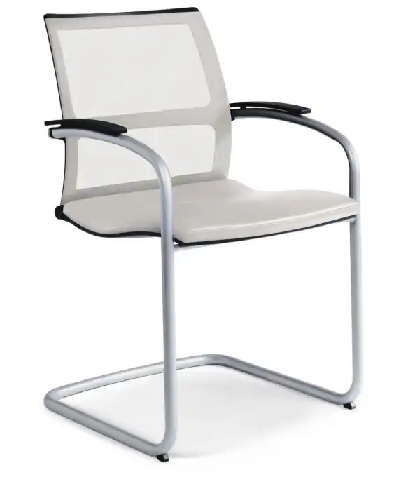 Open Up mesh cantilever meeting chair