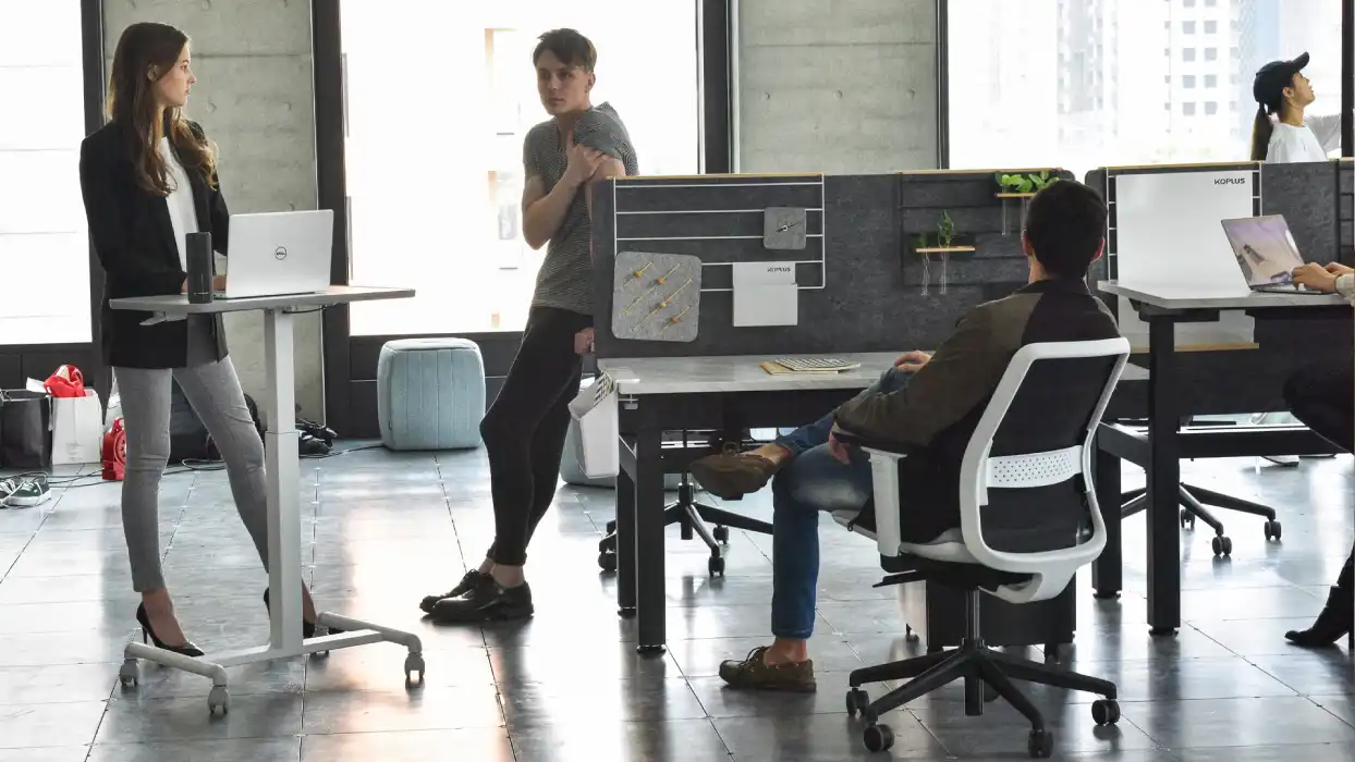 Tonique Office chair with white frame